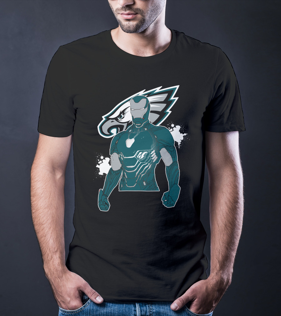 Iron Man And Philadelphia Eagles Fusion T-Shirt