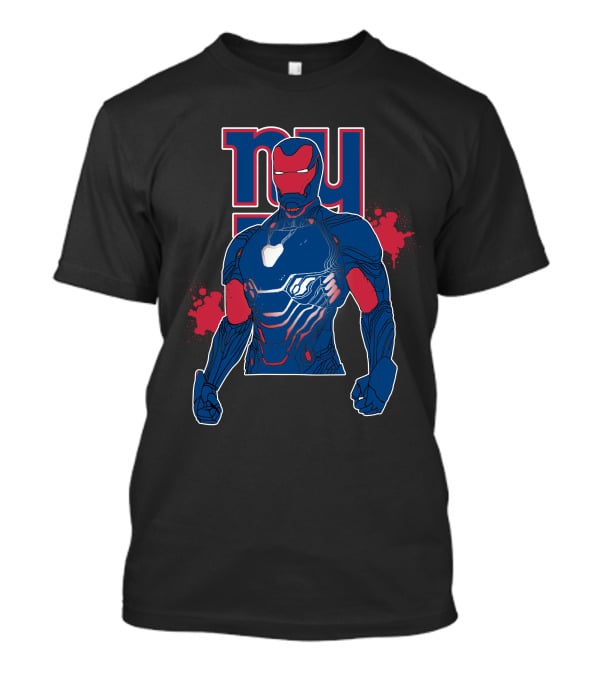 Iron Man Ny Giants Crossover T-Shirt