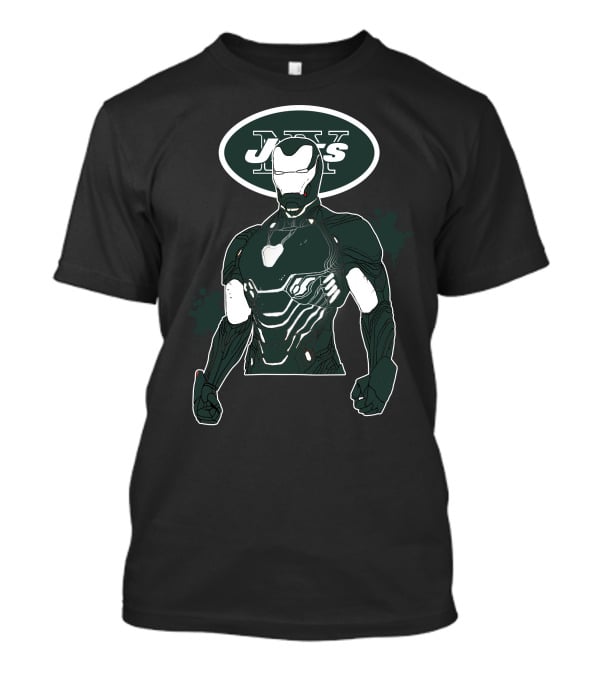 Iron Man New York Jets Mashup T-Shirt