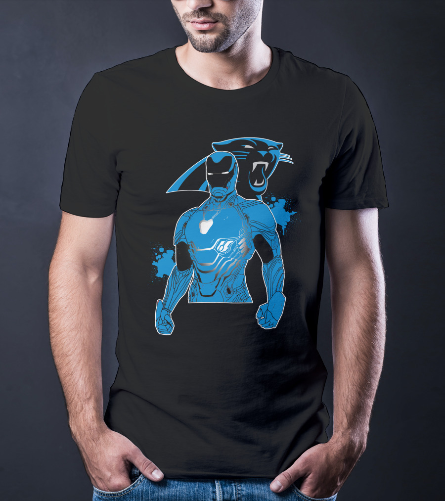 Iron Man Panther Fusion Artwork T-Shirt