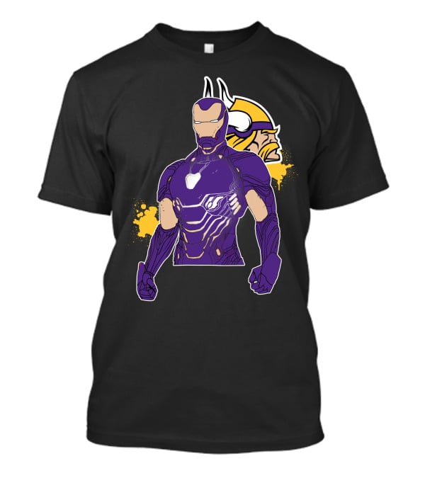 Iron Man Minnesota Vikings Crossover Fusion T-Shirt