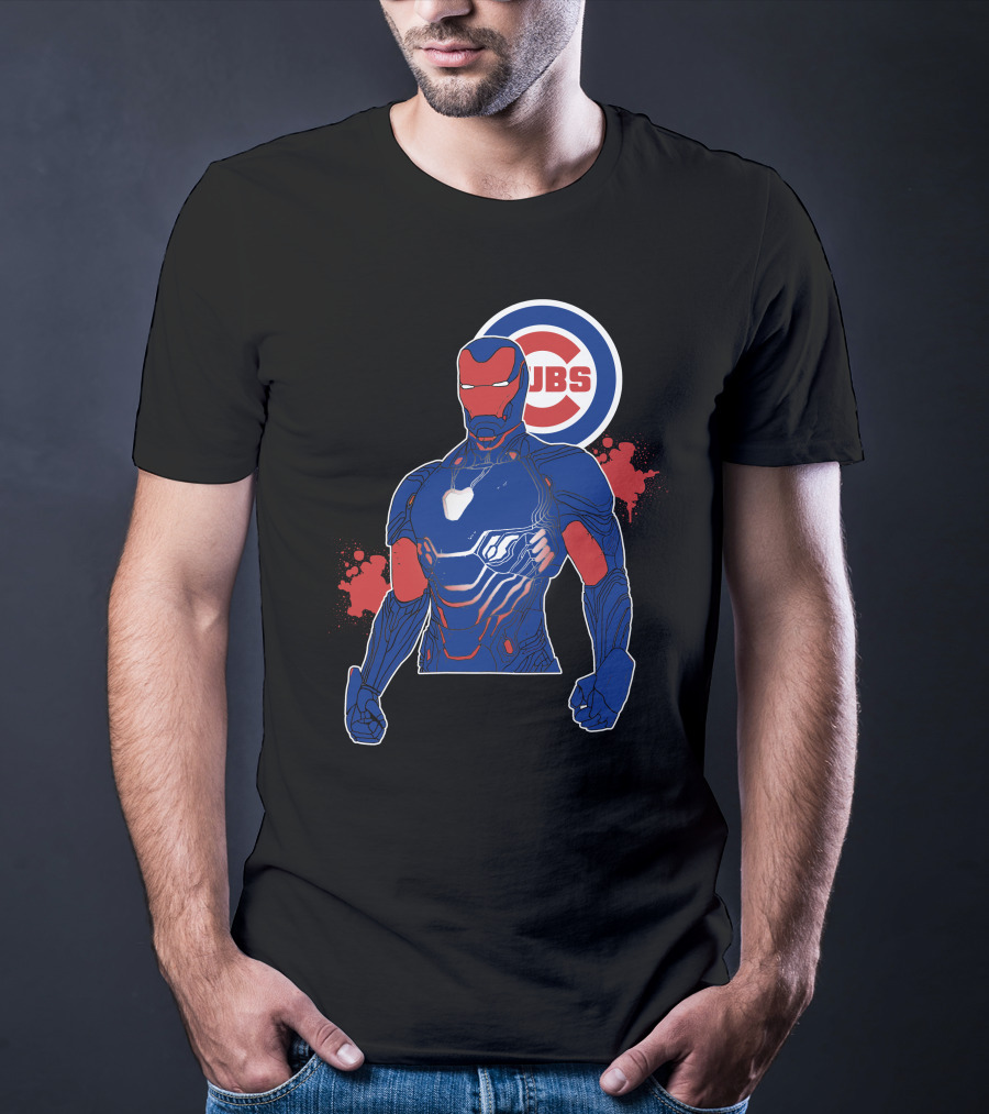Iron Man Chicago Cubs Fusion T-Shirt
