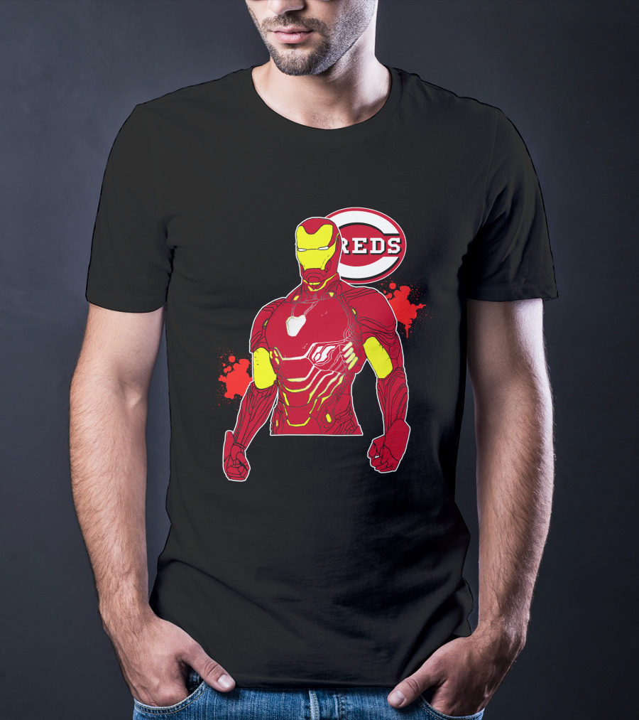 Iron Man Cincinnati Reds Collaboration T-Shirt