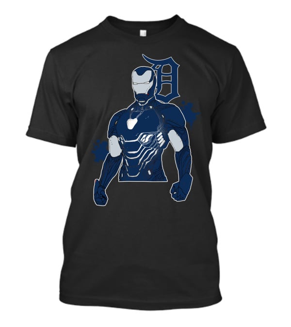 Iron Man Detroit Tigers Crossover With Iconic D T-Shirt
