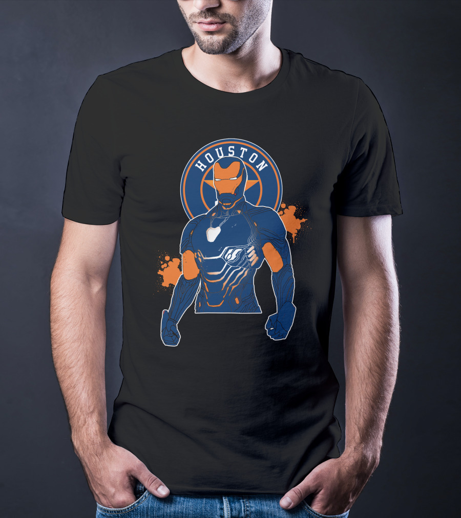 Houston Iron Man Astros Fusion T-Shirt