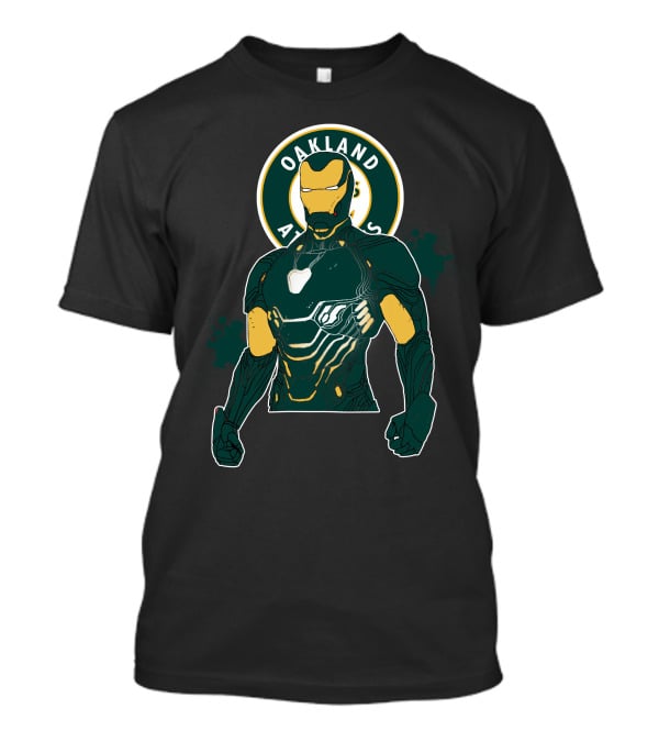 Iron Man Oakland Athletics Crossover T-Shirt