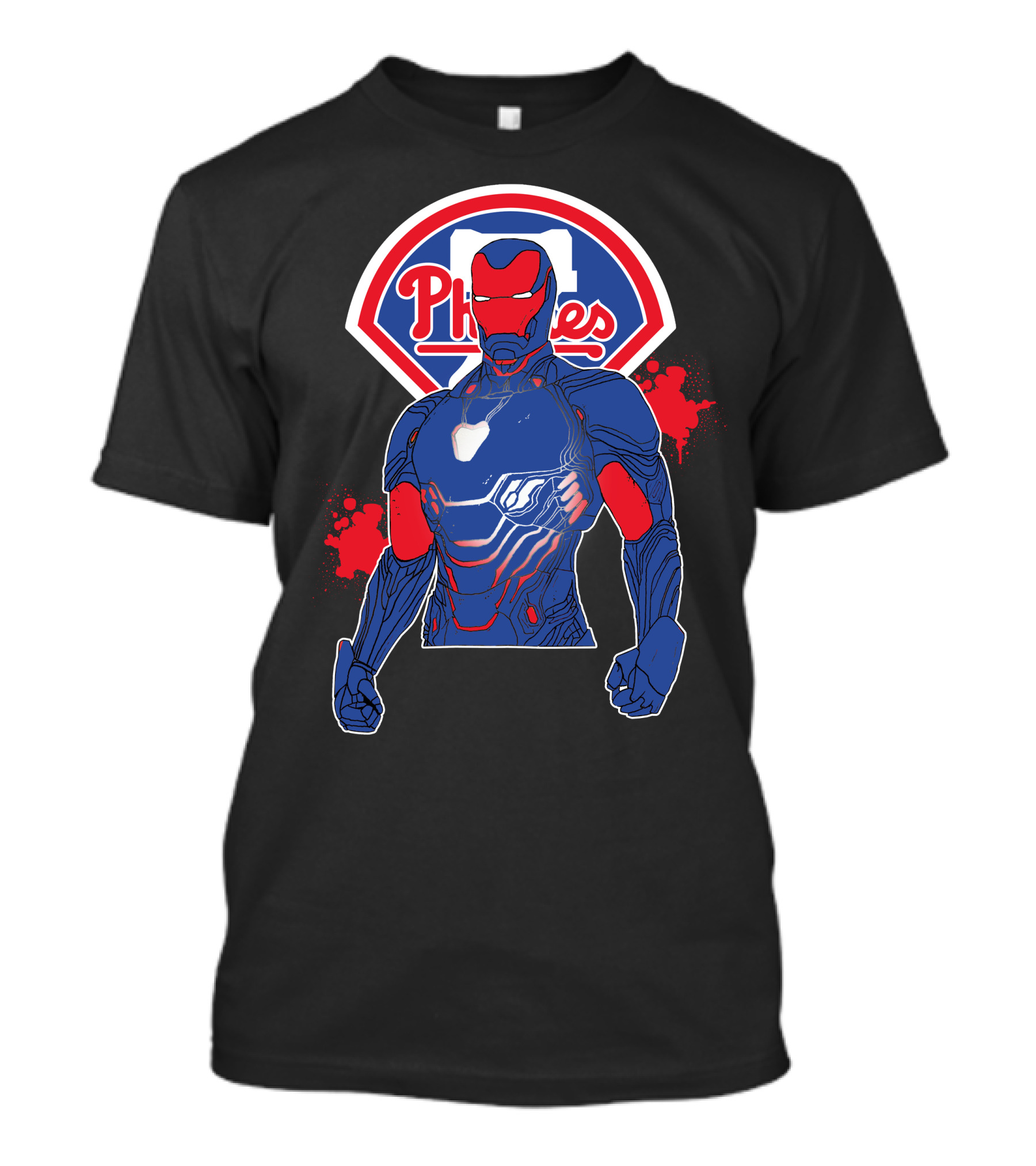 Iron Man Phillies Philadelphia Collaboration T-Shirt