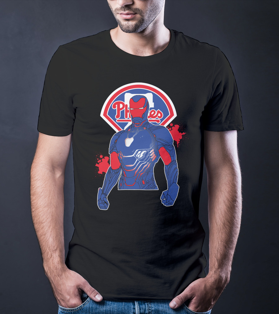 Iron Man Phillies Philadelphia Collaboration T-Shirt