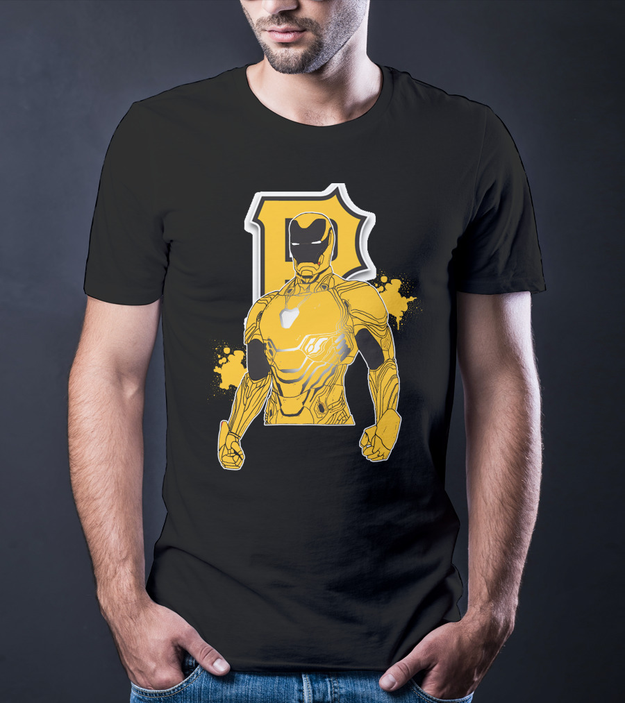 Iron Man Pittsburgh Pirates Collaborative Marvel Sports T-Shirt