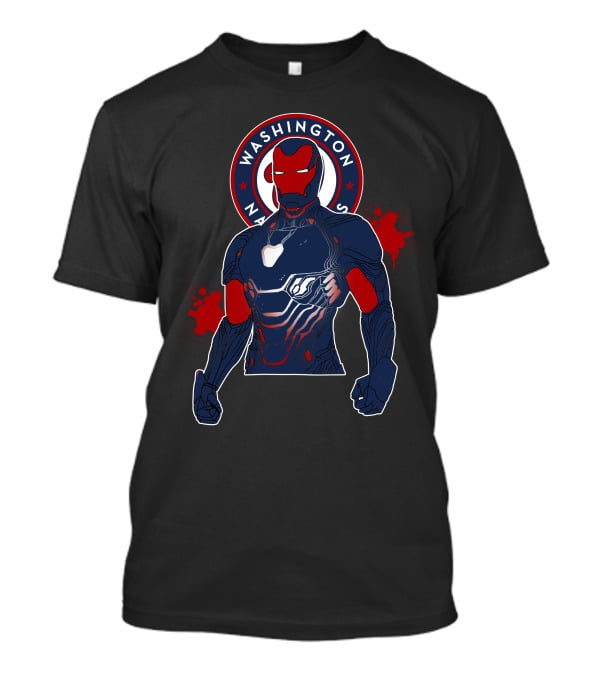Iron Man Washington Nationals Crossover T-Shirt
