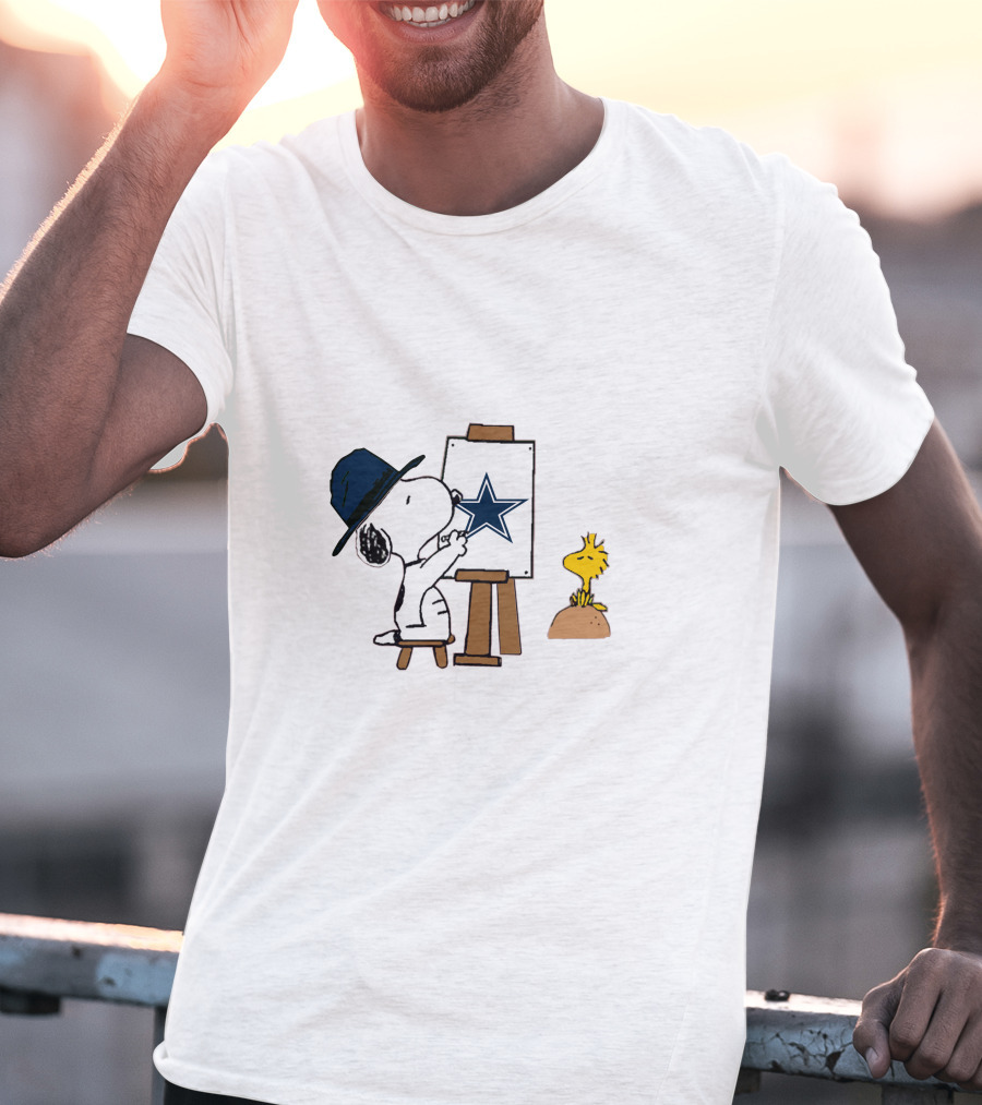 Dallas Cowboys Snoopy Painting T-Shirt
