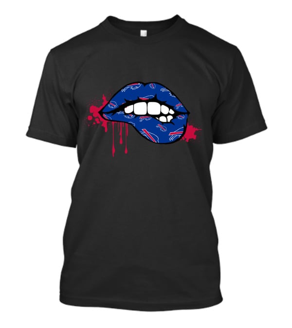 Buffalo Bills Nfl Dripping Lips Splash T-Shirt
