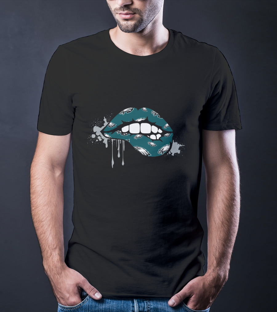 Philadelphia Eagles Dripping Lips T-Shirt