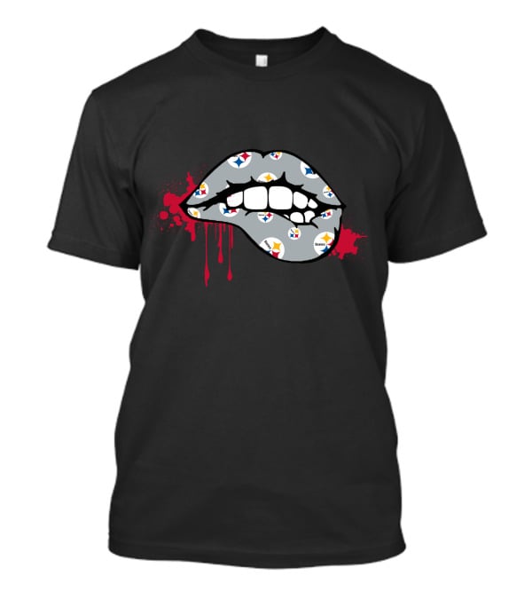 Dripping Lips Pittsburgh Steelers T-Shirt