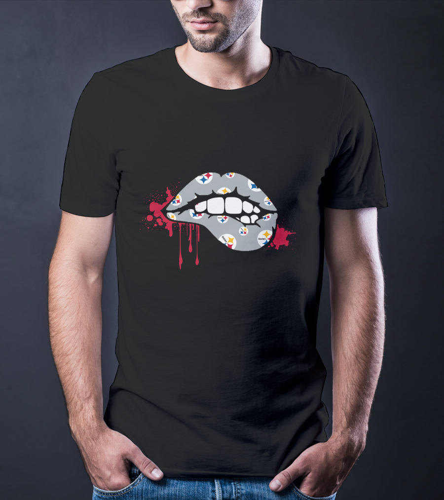 Dripping Lips Pittsburgh Steelers T-Shirt