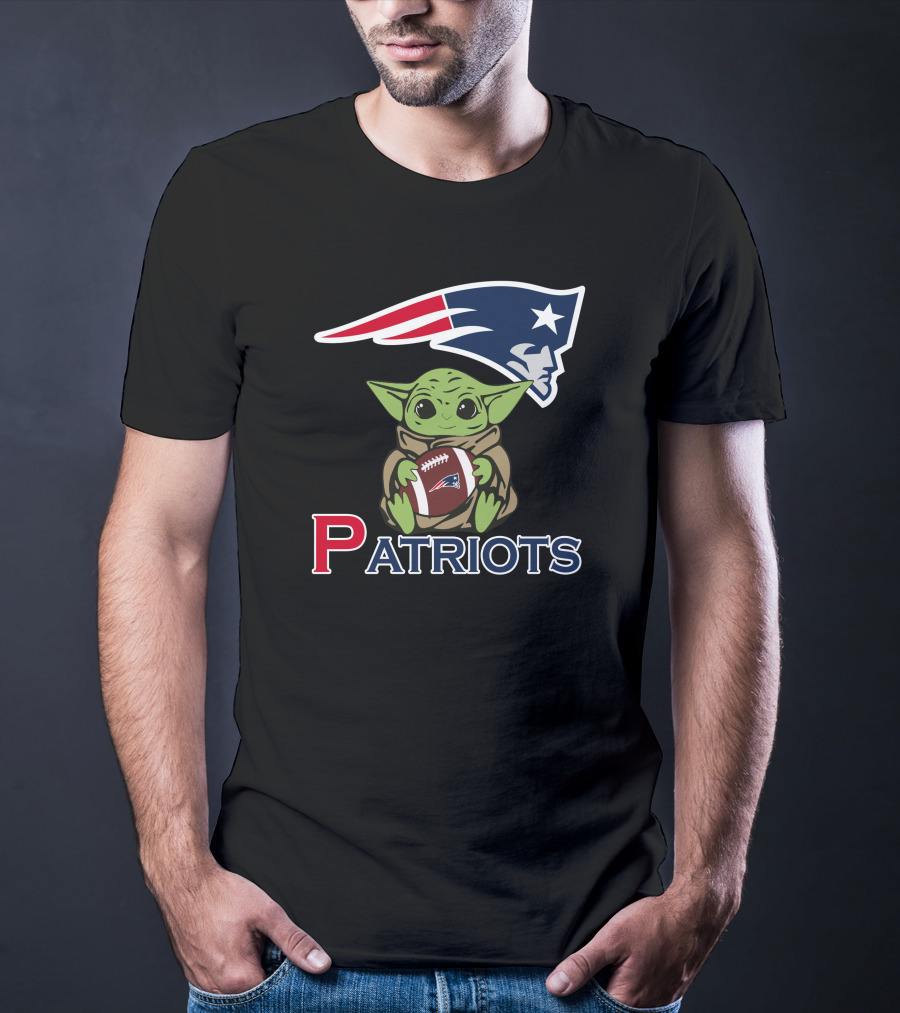 Patriots Baby Yoda Star Wars Patriots Football T-Shirt