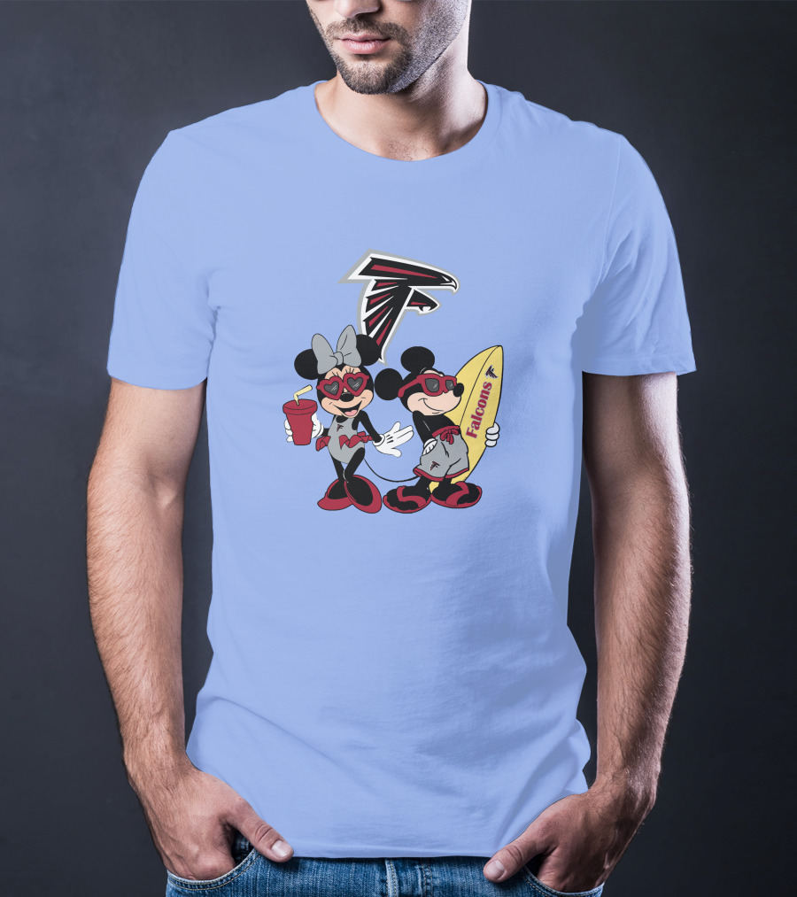 Falcons Mickey And Minnie Vacation Fun T-Shirt