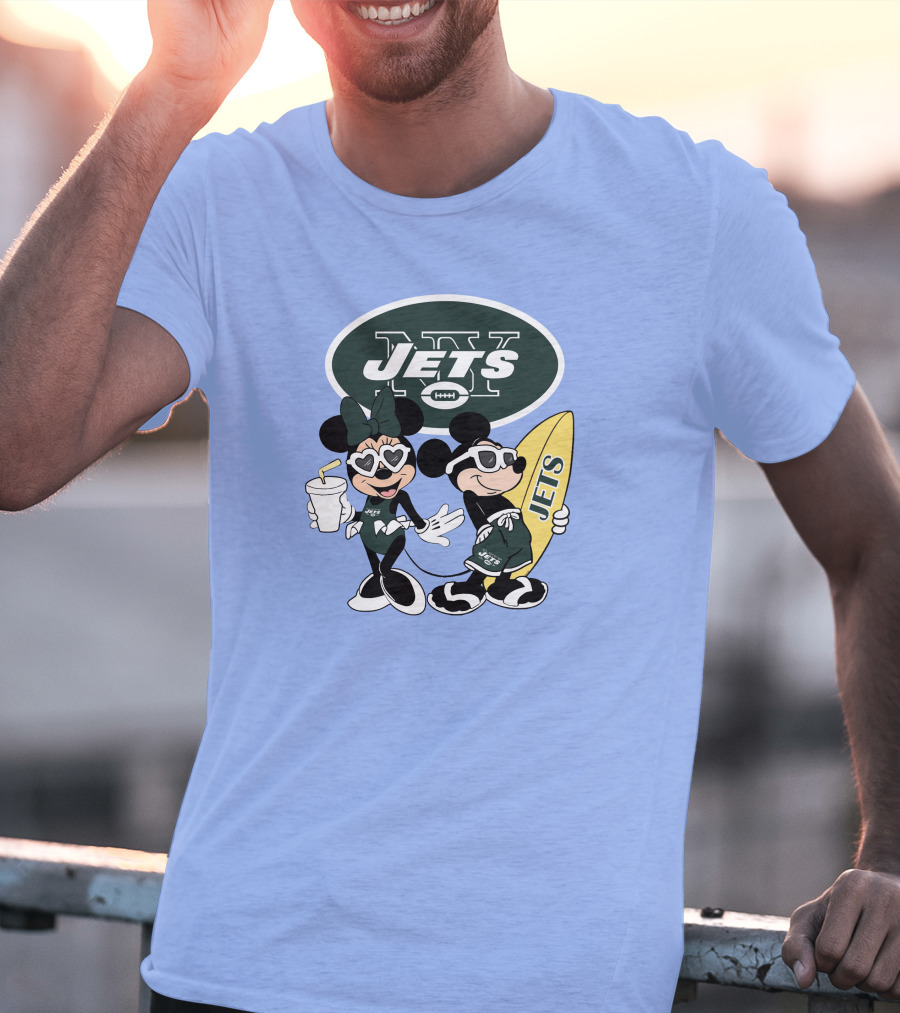 Jets Mickey Surfing Vacation Adventure T-Shirt