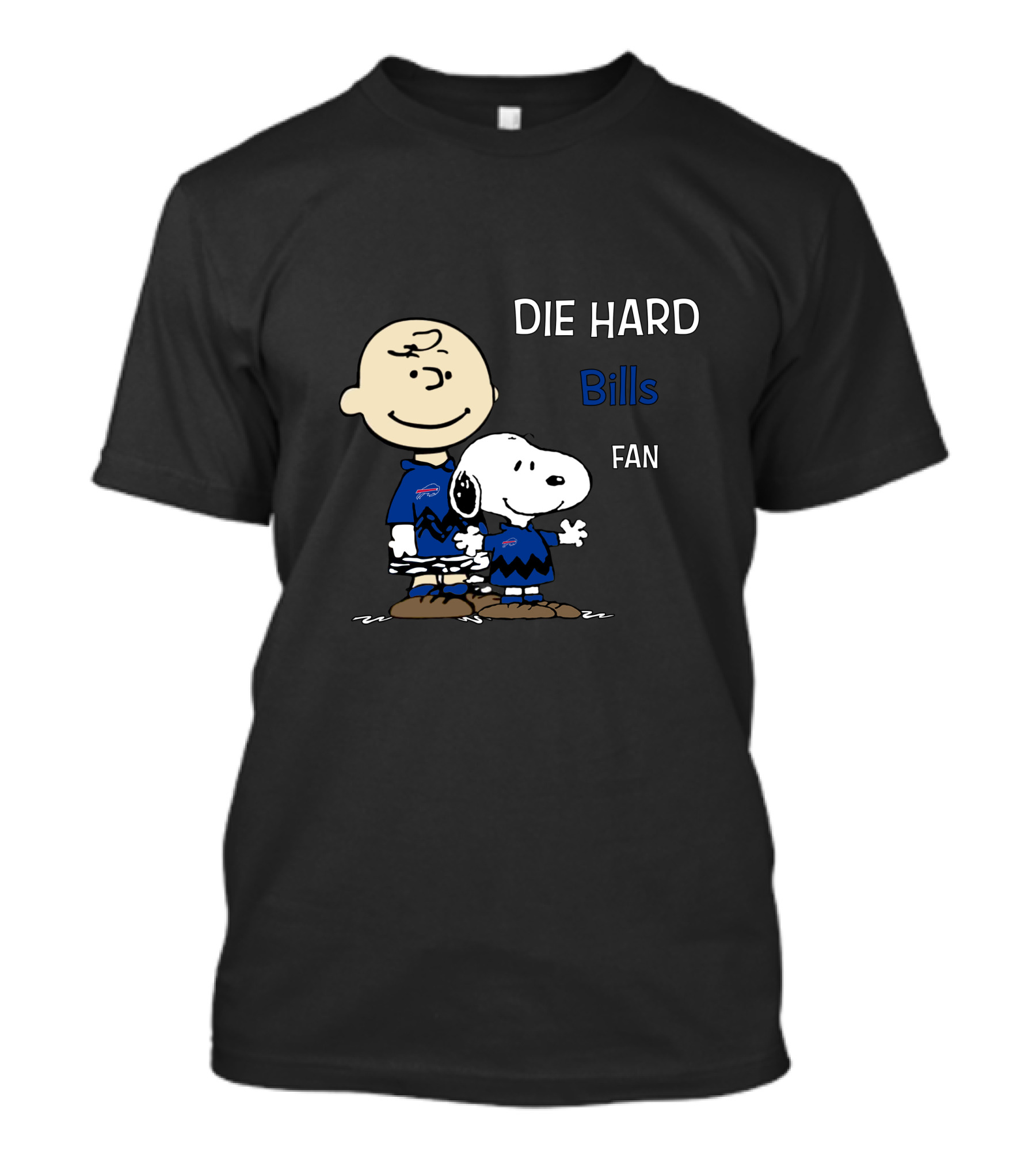 Die Hard Buffalo Bills Fan Snoopy And Charlie Brown T-Shirt