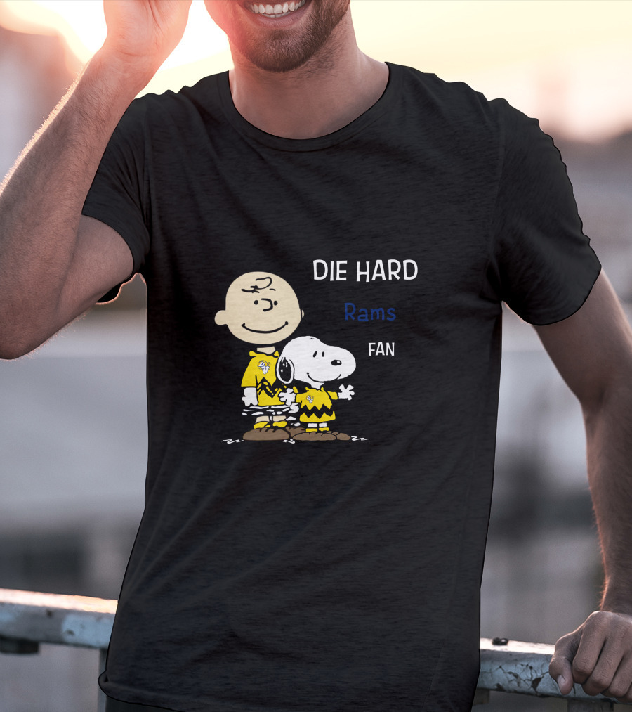 Die Hard Rams Fan Snoopy And Charlie Brown T-Shirt