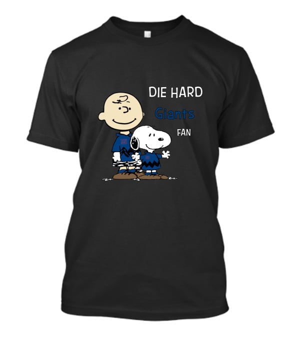 DIE HARD Giants FAN Snoopy And Charlie Brown T-Shirt