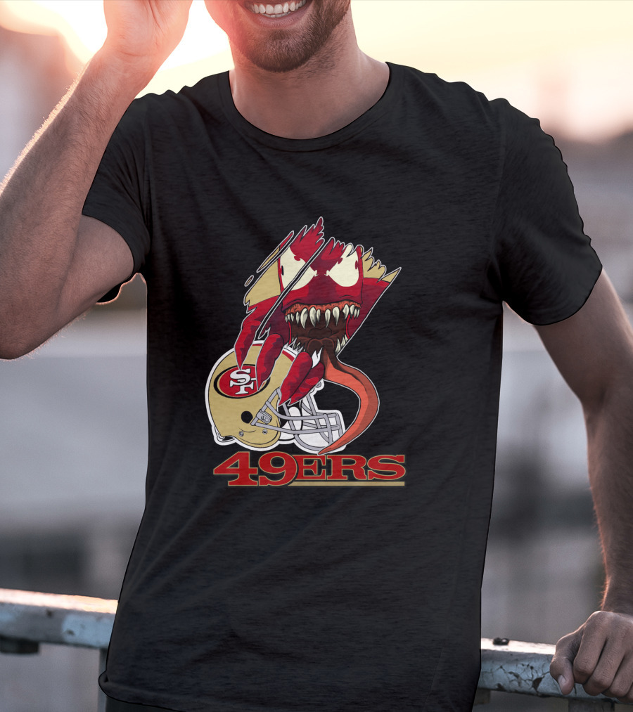 49ers Venomous Creature With San Francisco Helmet T-Shirt