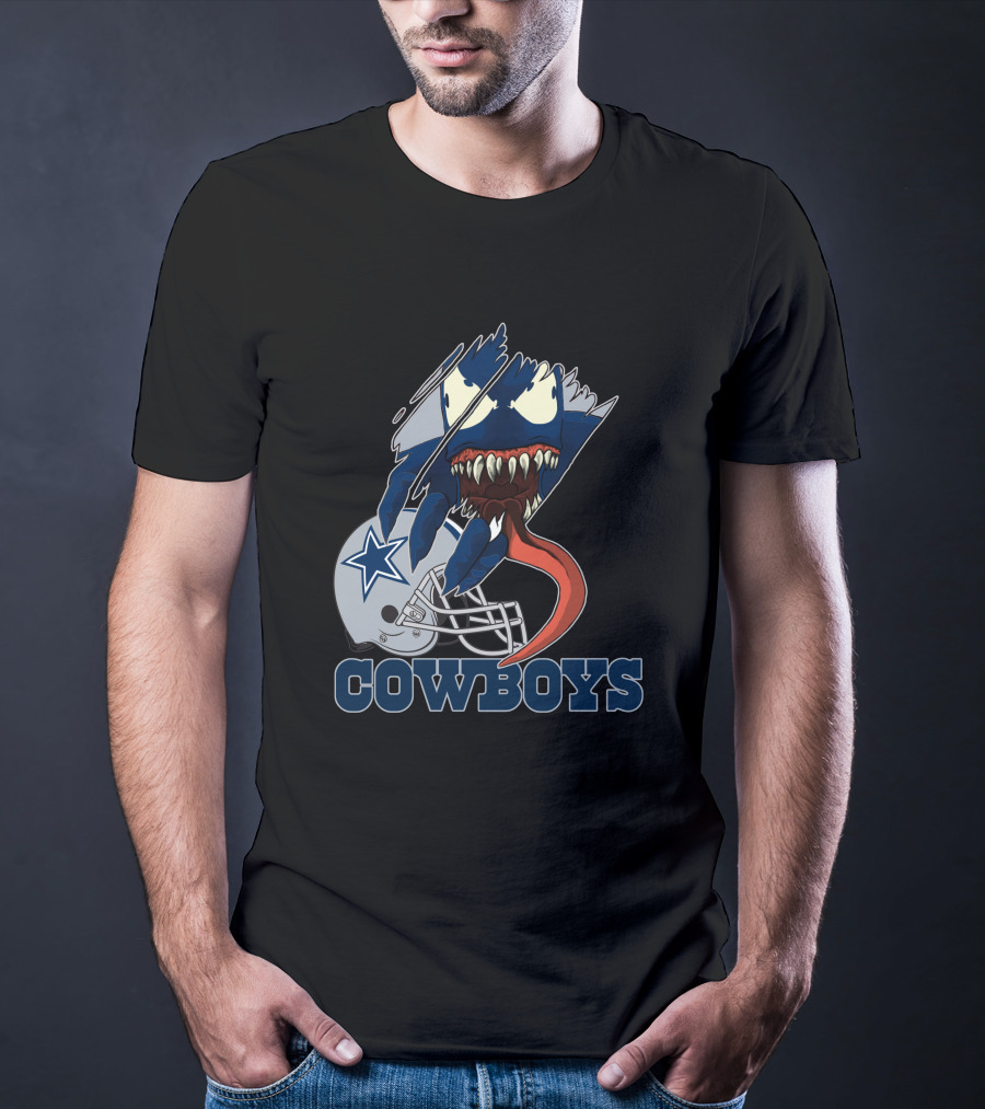 Cowboys Venom Dallas Football Mashup T-Shirt