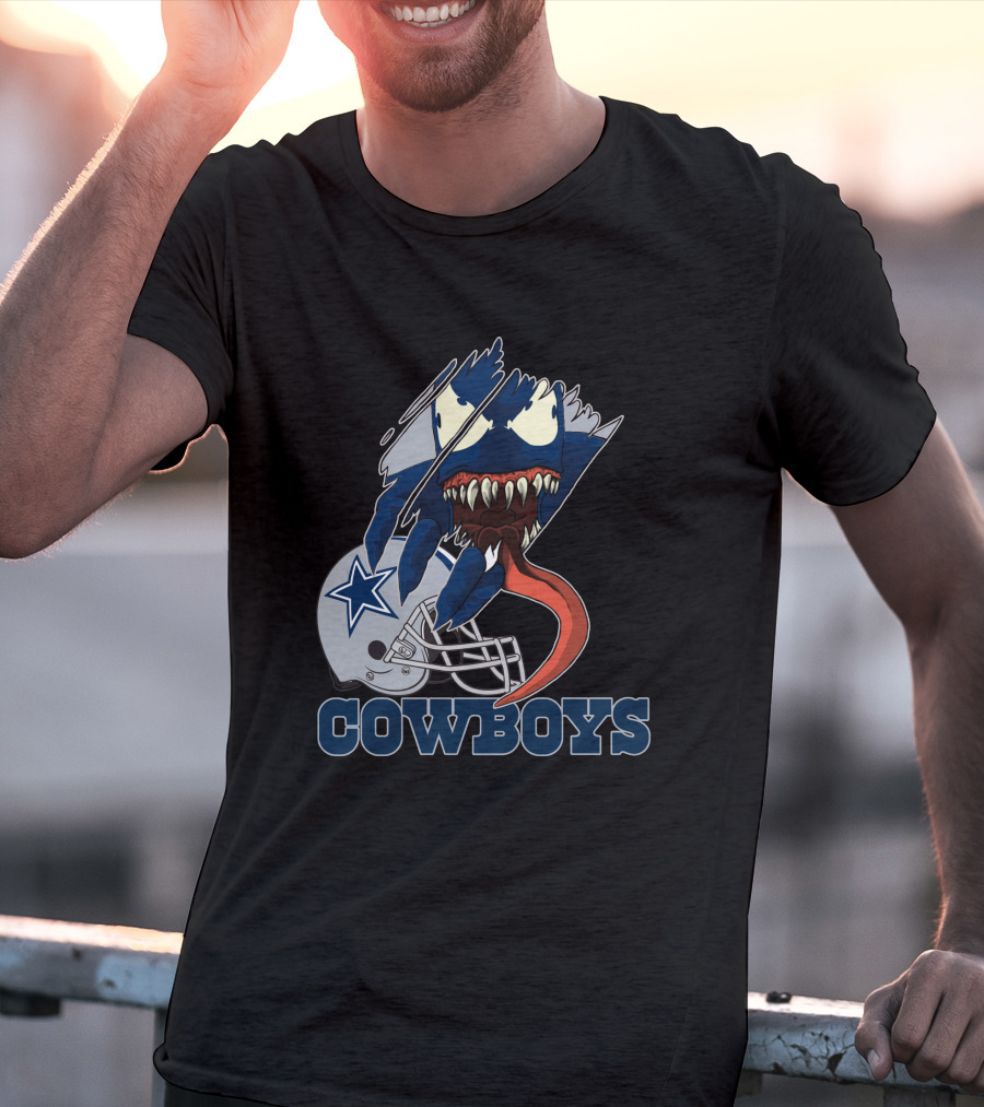 Cowboys Venom Dallas Football Mashup T-Shirt