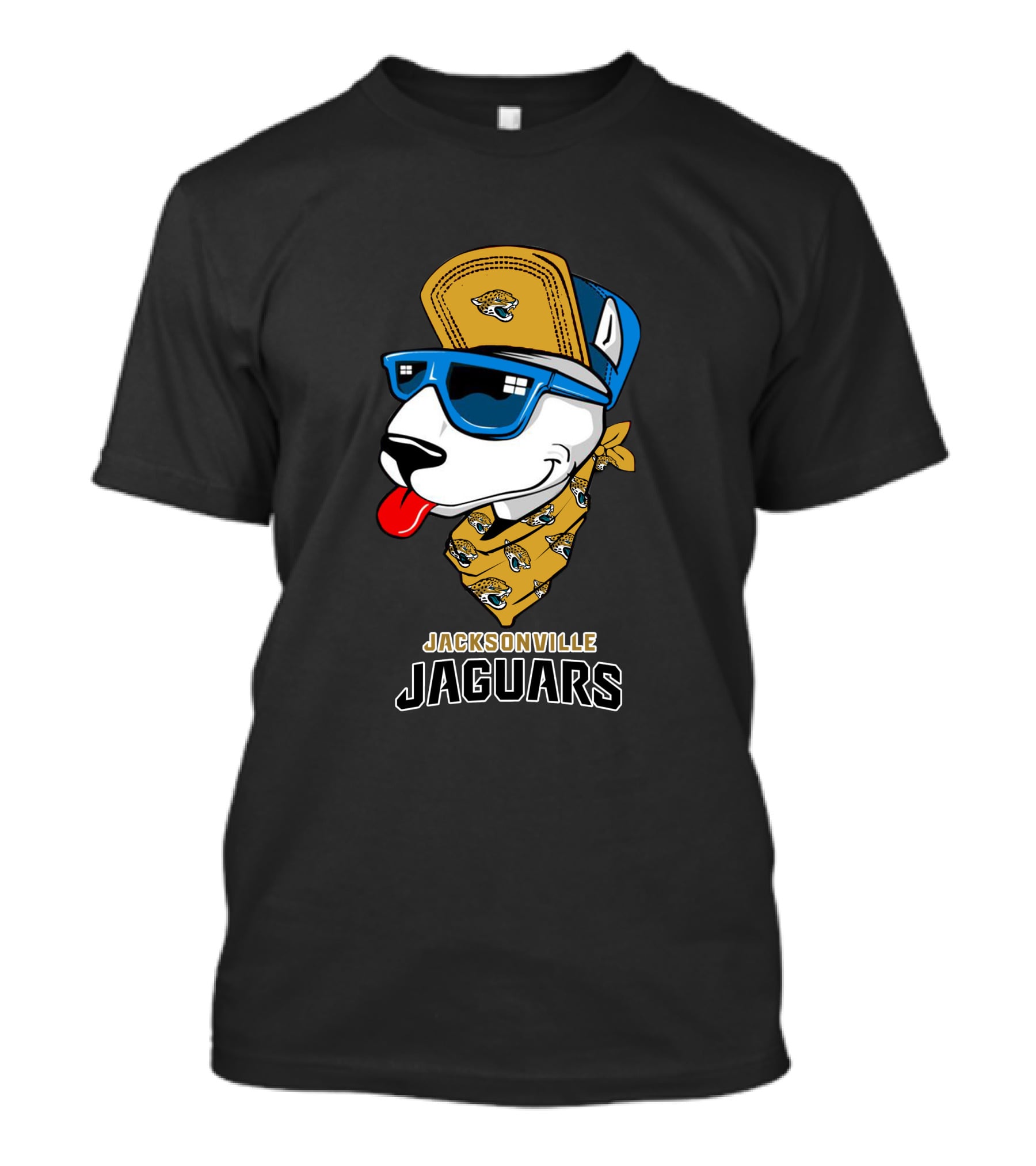 Jacksonville Jaguars Bull Terrier Fan T-Shirt
