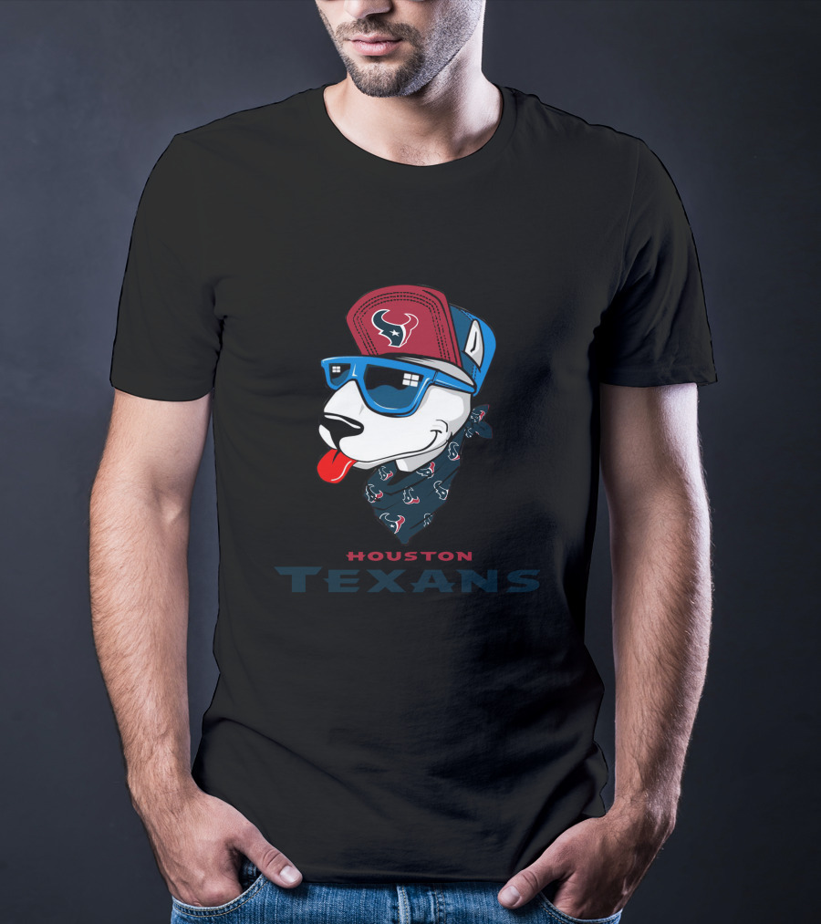 Houston Texans Bull Terrier T-Shirt