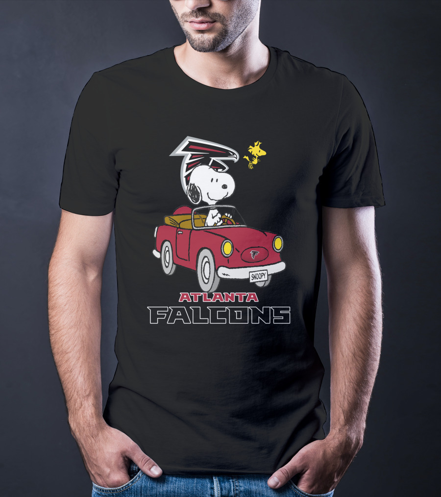 Atlanta Falcons Snoopy Driving Adventure T-Shirt