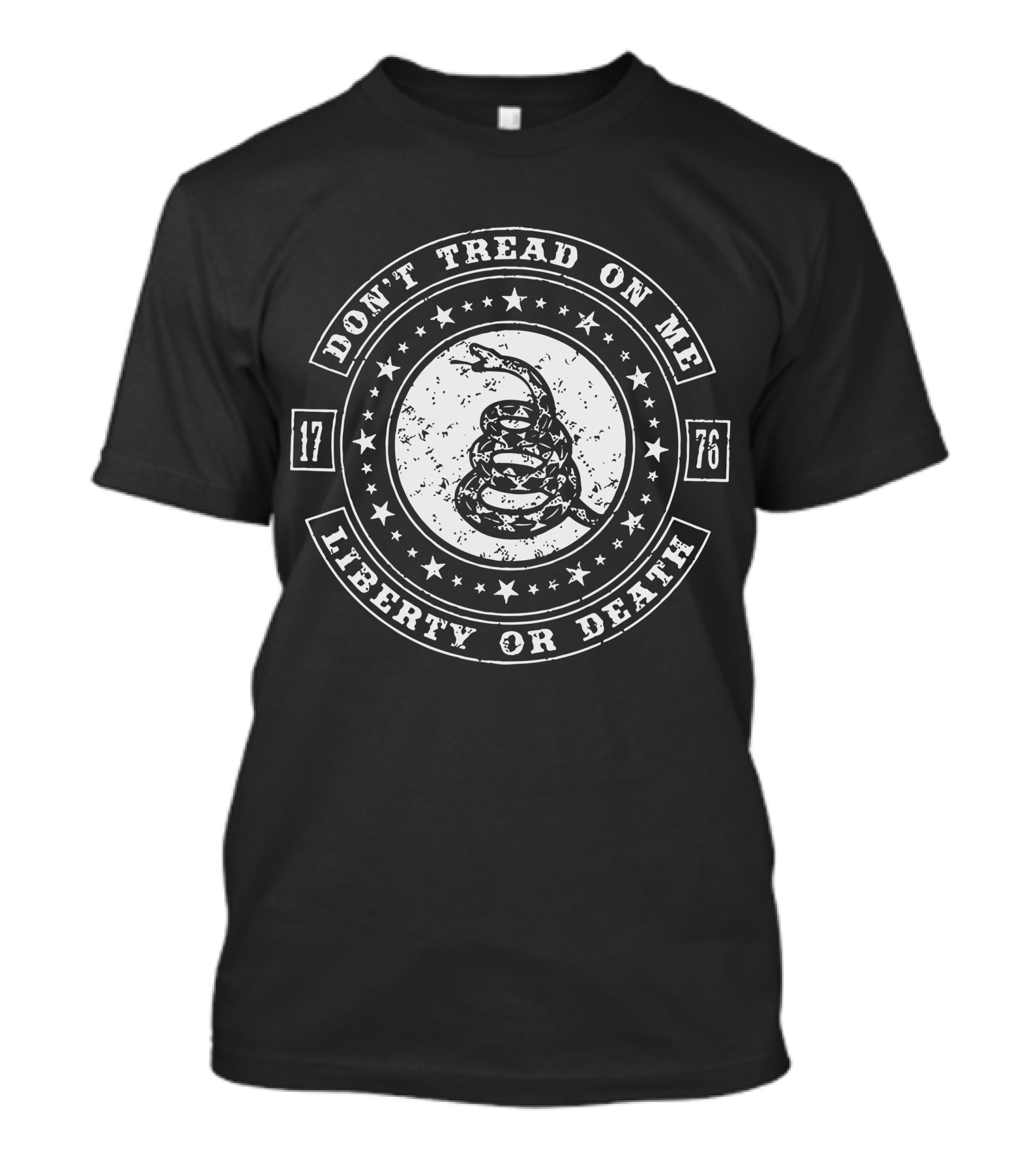 Don't Tread On Me 1776 Liberty Or Death Snake Emblem T-Shirt