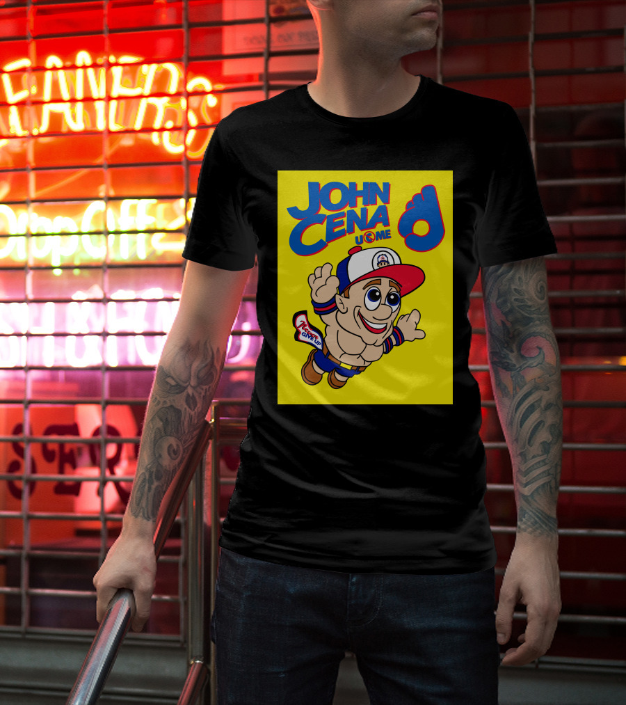 John Cena Never Give Up U C ME Mario T-Shirt