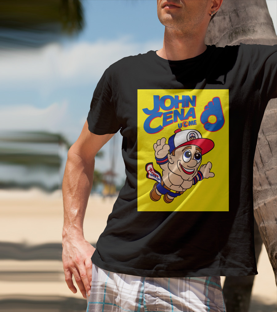 John Cena Never Give Up U C ME Mario T-Shirt