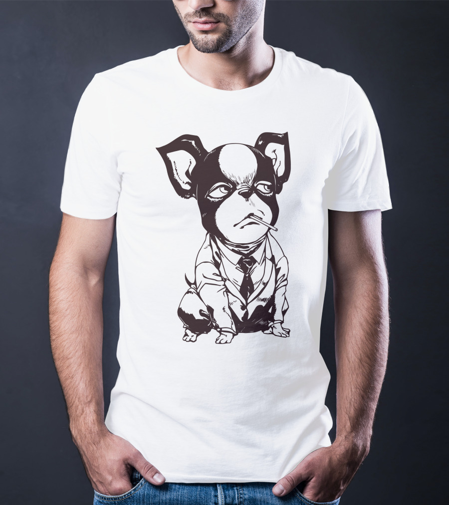Iggy Jojo Bizarre Adventure Manga Character Dog In Suit T-Shirt