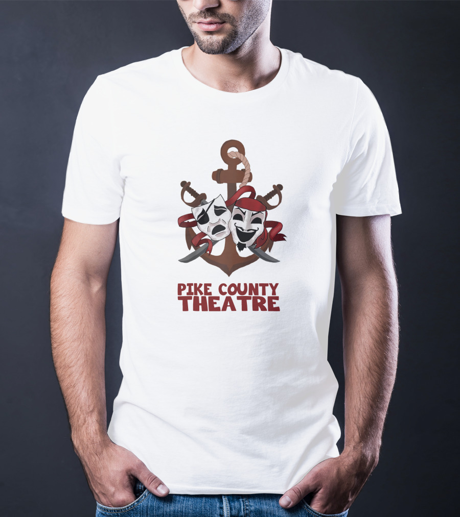 Pike County Theatre Anchor Drama Masks T-Shirt