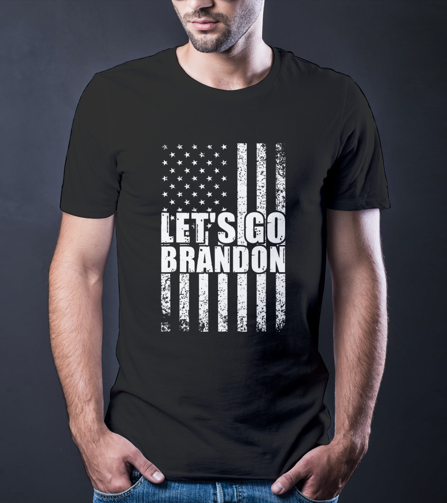 Let's Go Brandon American Flag Conservative T-Shirt