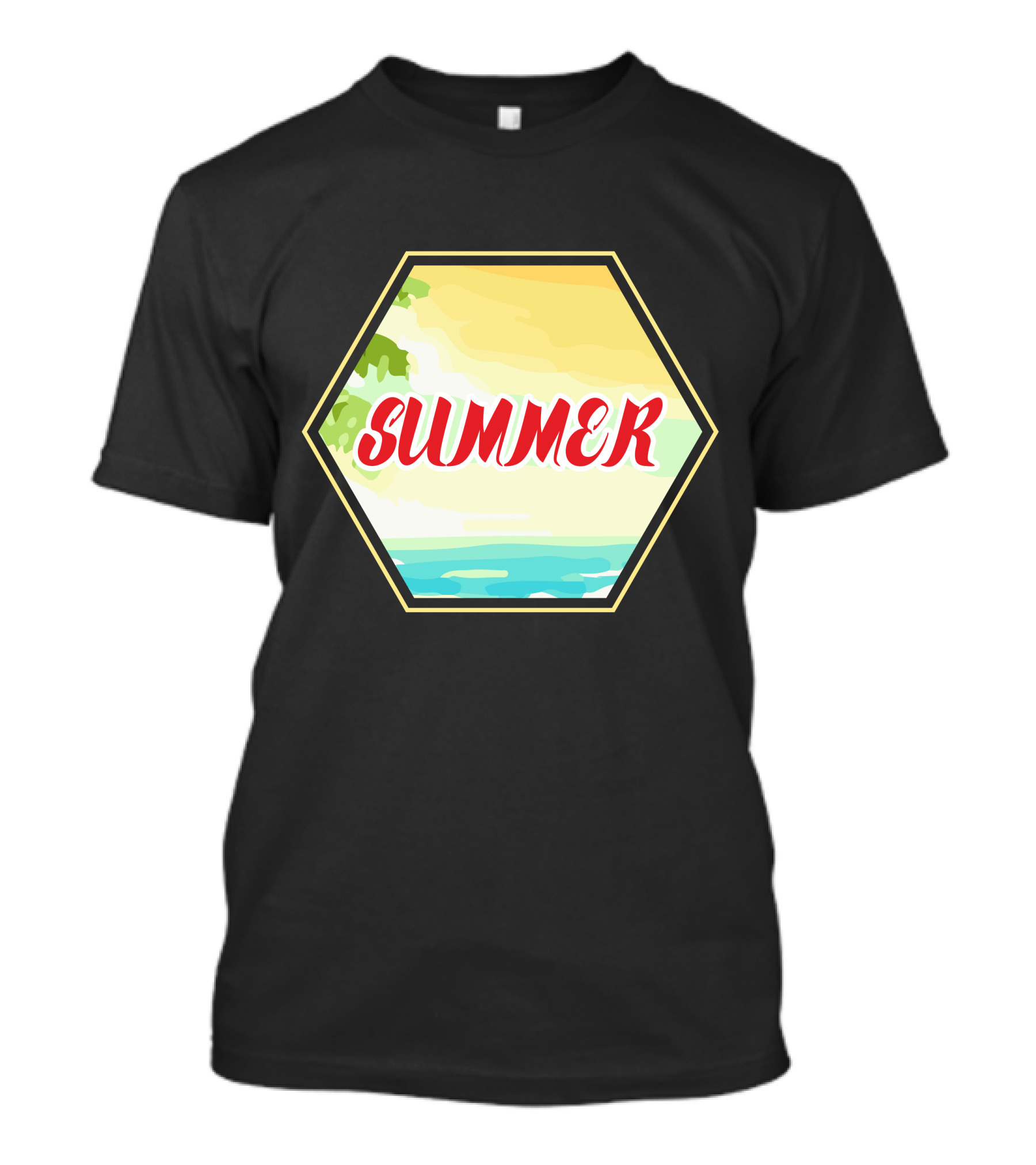 Summer Ocean Hexagon T-Shirt