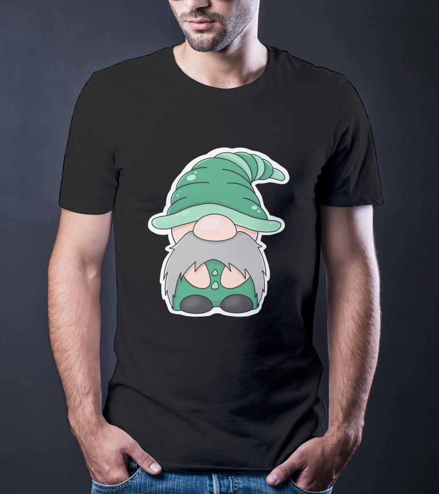 Green Gnomes In Classic Pointed Hat T-Shirt