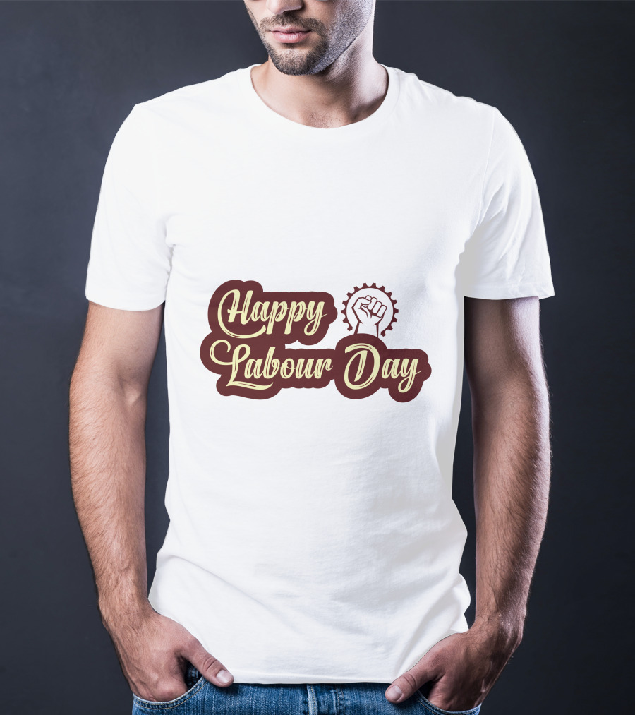 Happy Labour Day Fist And Gear T-Shirt