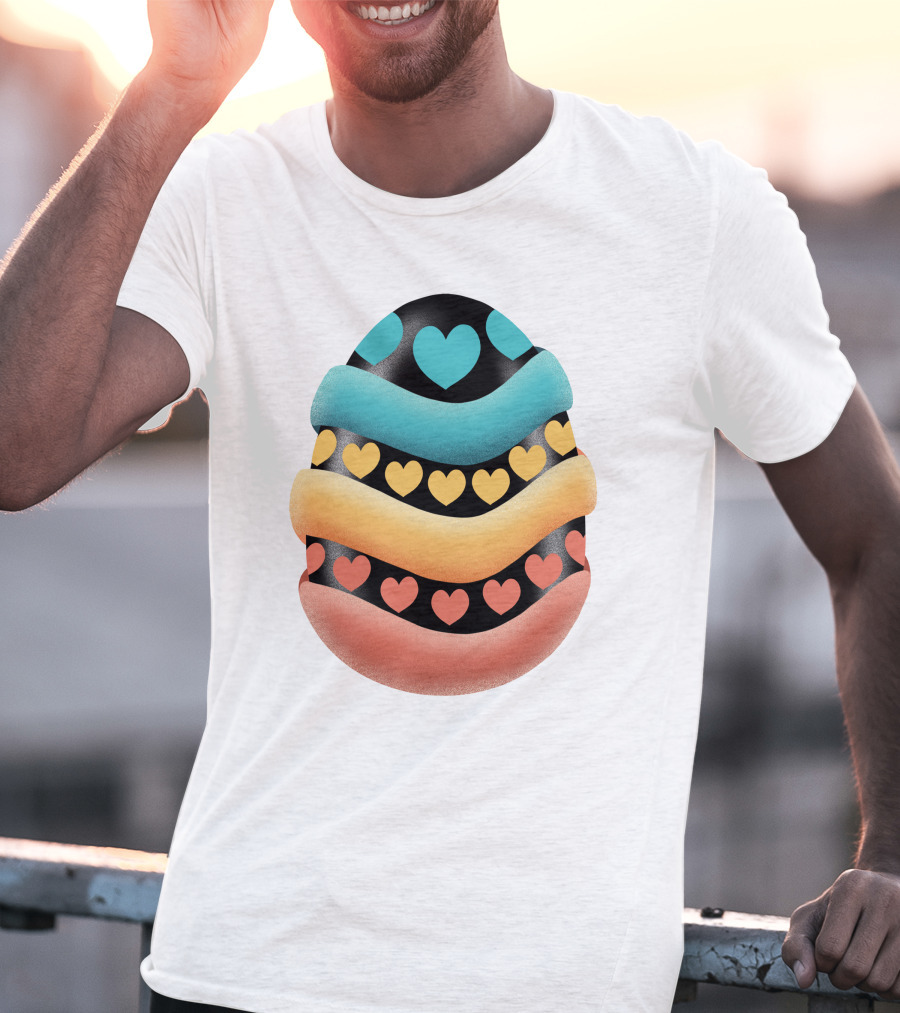 Easter Egg Handmade Heart T-Shirt