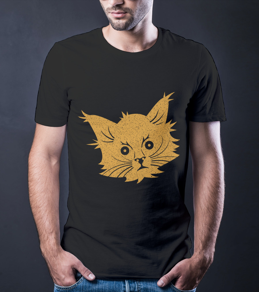 Cat Lover Whiskers Face T-Shirt