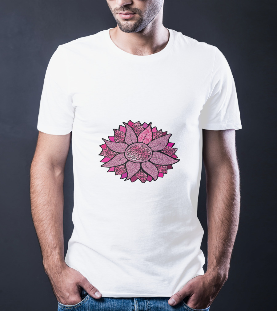 Pink Sunflower Unique Blossom T-Shirt