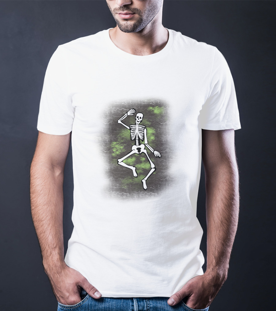 Dancing Skeleton Halloween Ghostly Vibe T-Shirt