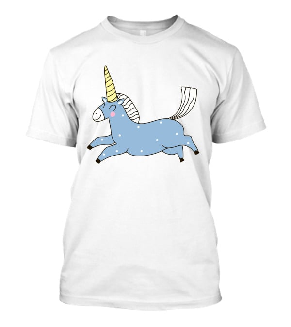 Cute Happy Polka Dot Unicorn T-Shirt
