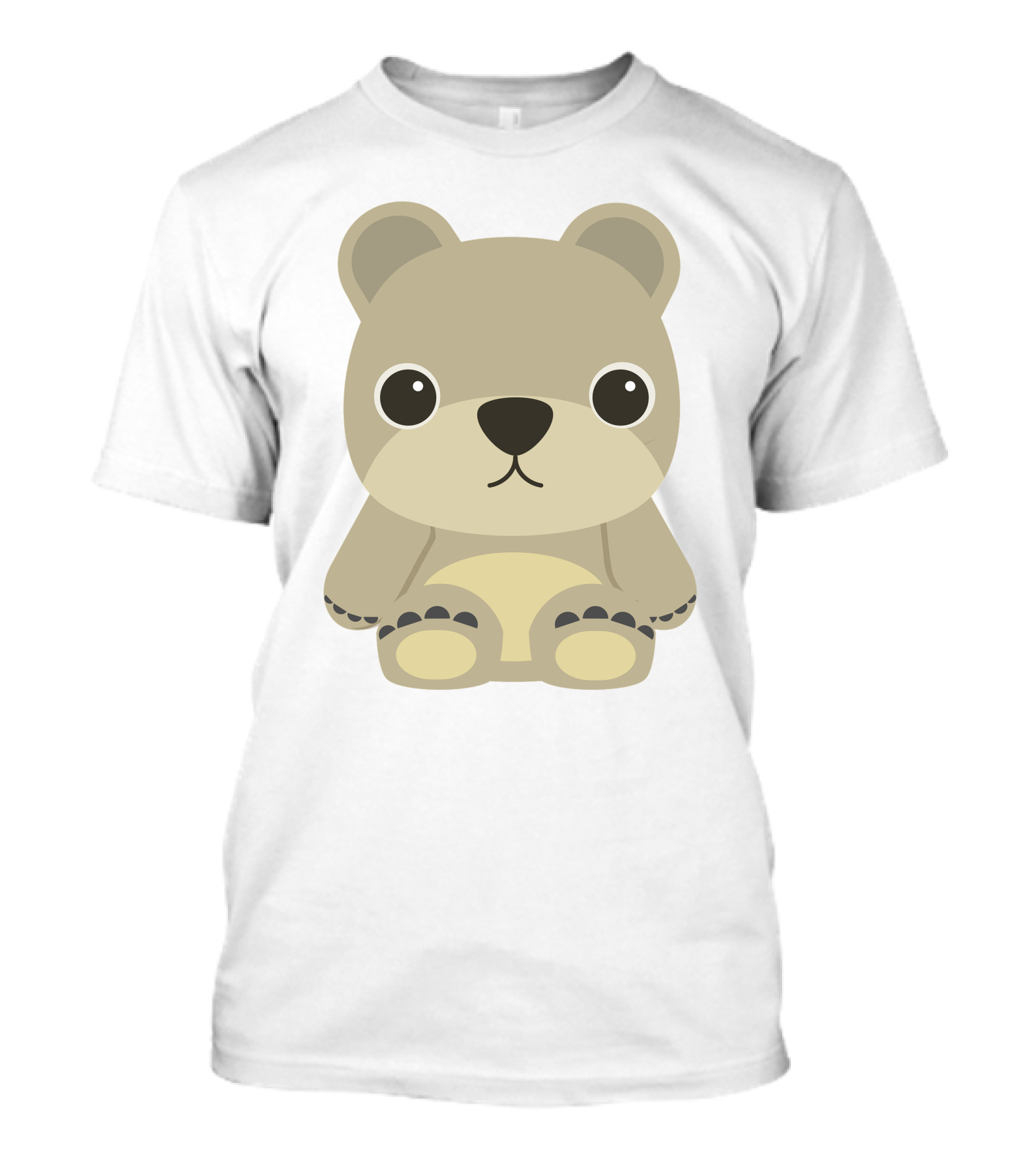Cute Baby Bear Cartoon Plush Toy T-Shirt