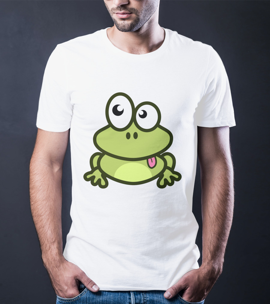 Cute Cartoon Frog Adorable Image T-Shirt