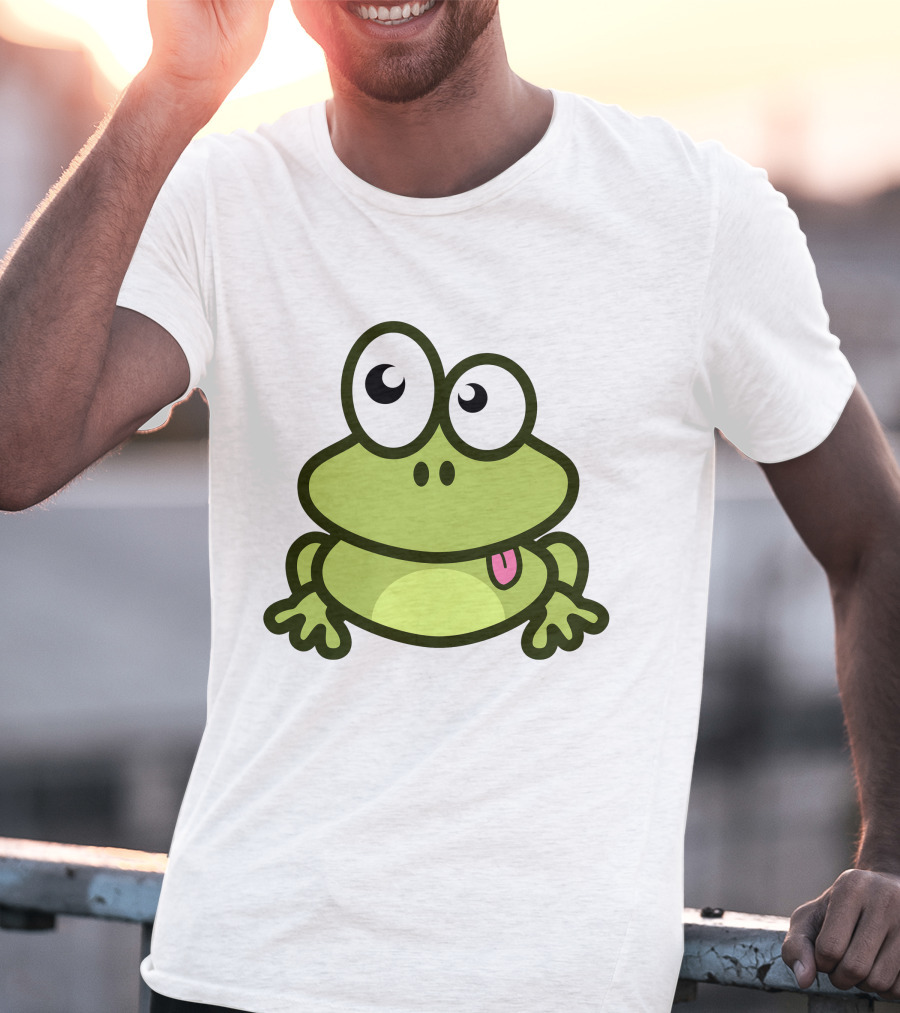 Cute Cartoon Frog Adorable Image T-Shirt