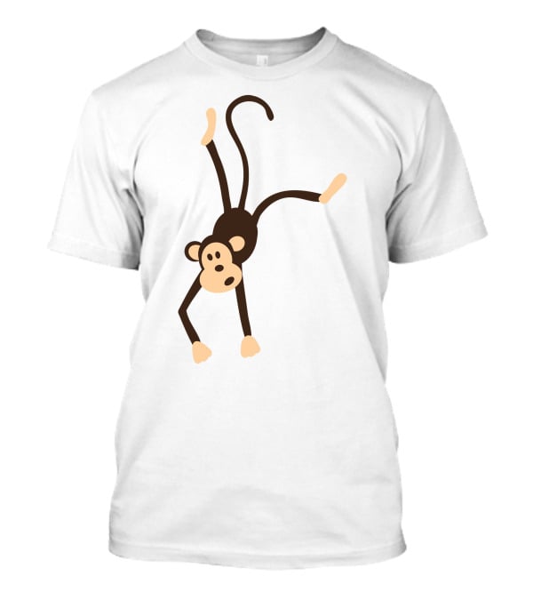 Funny Cartoon Monkey Doing Handstand T-Shirt