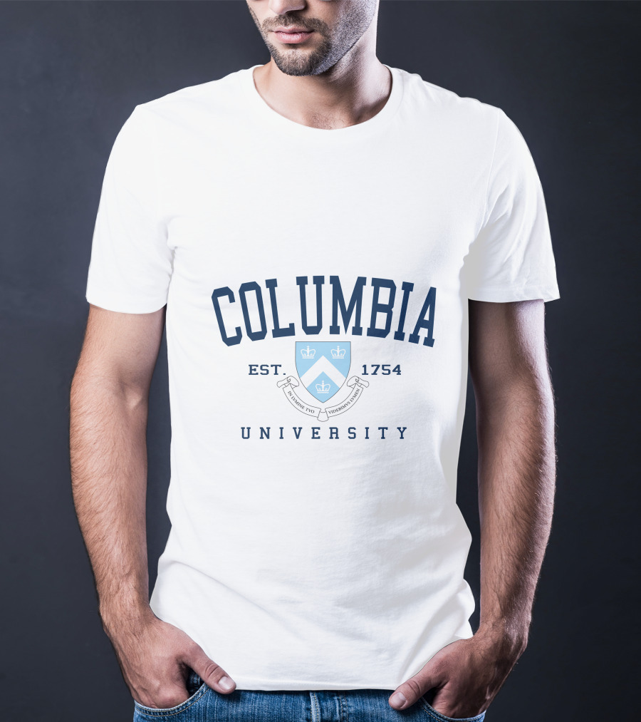 Columbia University Est 1754 Shield And Motto T-Shirt